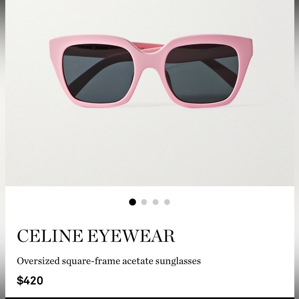 NWOT Celine Oversized square-frame acetate sunglasses
